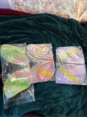 Amazon Kids Costume Butterfly Wings - Green, Pink, Purple, Yellow